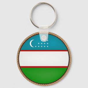 Llavero Sello de bandera de Guay Uzbekistán