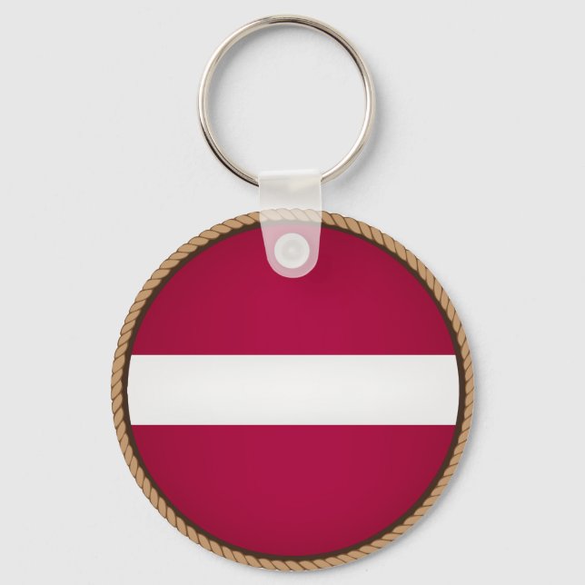 Llavero Sello de bandera de Letonia de Guay (Anverso)