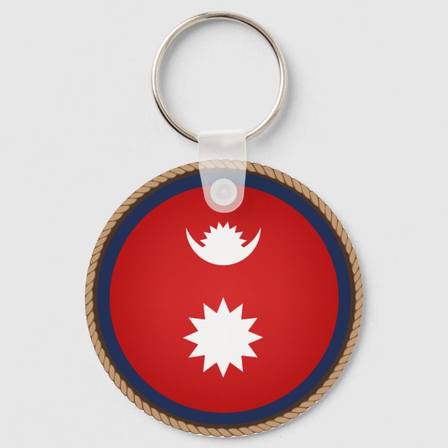 Llavero Sello de bandera de Nepal de Guay (Anverso)