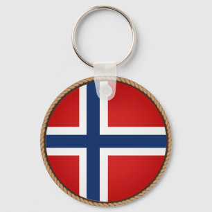 Llavero Sello de bandera de Noruega de Guay