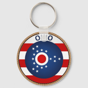 Llavero Sello de bandera de Ohio