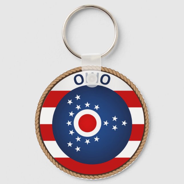 Llavero Sello de bandera de Ohio (Anverso)