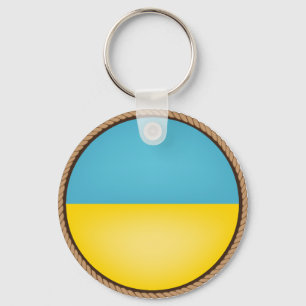 Llavero Sello de bandera de Ucrania de Guay