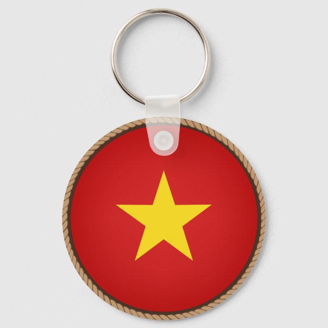 Llavero Sello de bandera de Vietnam de Guay (Anverso)
