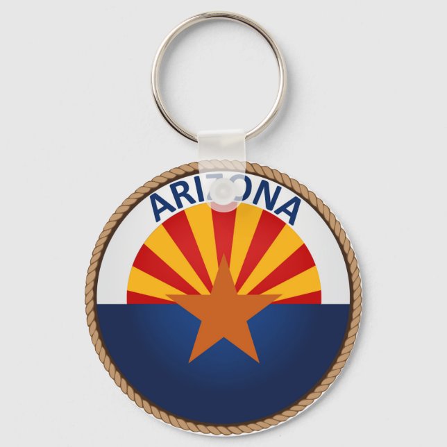 Llavero Sello de bandera del estado de Arizona (Anverso)