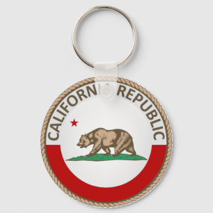 Llavero Sello de bandera del estado de California