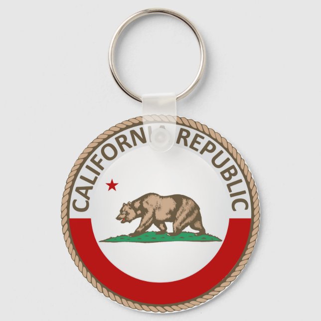 Llavero Sello de bandera del estado de California (Anverso)