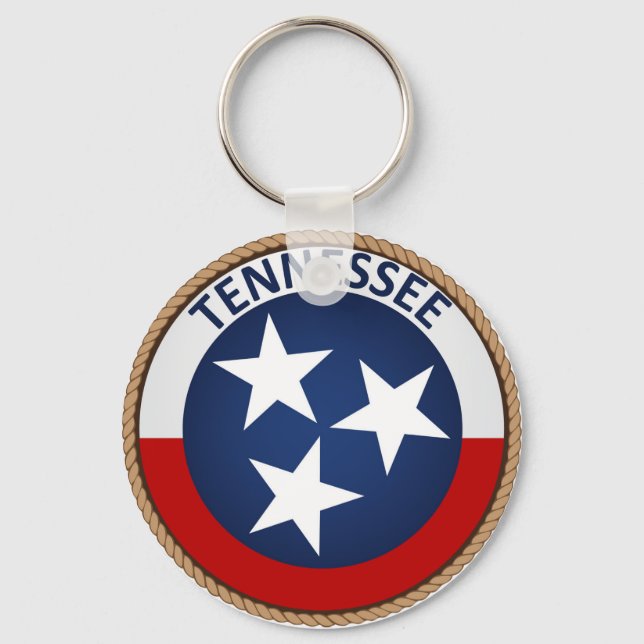 Llavero Sello de bandera del estado de Tennessee (Anverso)