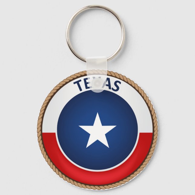 Llavero Sello de Bandera del Estado de Texas (Anverso)