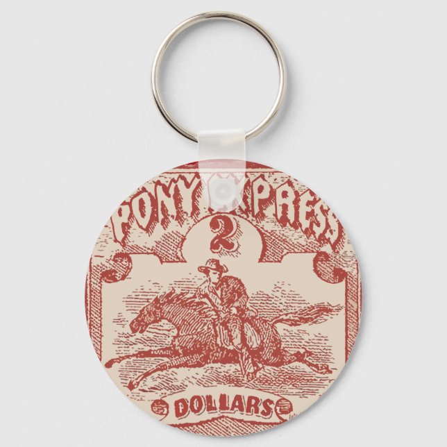 Llavero Sello de época Pony Express (Anverso)