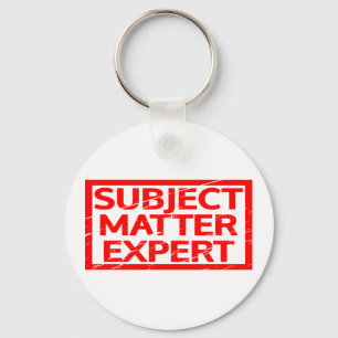 Llavero Sello de experto en materia de asunto