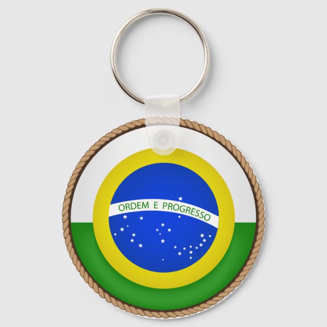 Llavero Sello de la bandera de Brasil de Guay (Anverso)