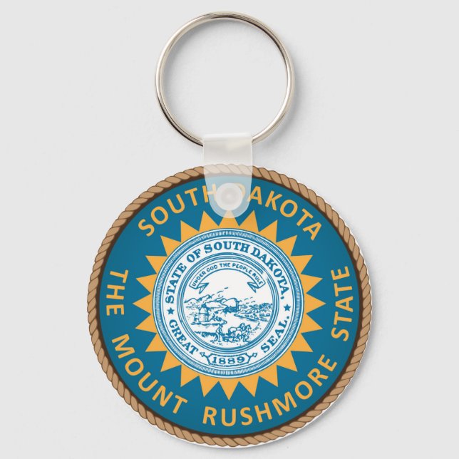 Llavero Sello de la Bandera de Dakota del Sur (Anverso)