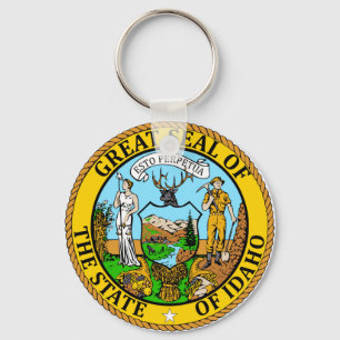 Llavero Sello de la bandera de Idaho