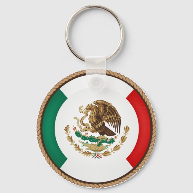 Llavero Sello de la bandera de México de Guay (Anverso)
