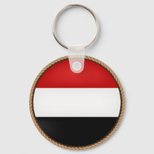Llavero Sello de la bandera de Yemen de Guay
