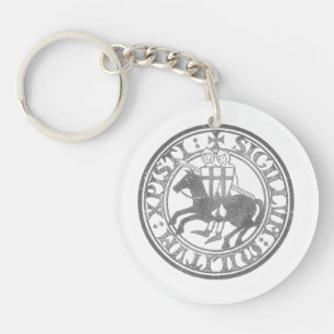 Llavero Sello de los Caballeros Templarios Dos Caballeros 