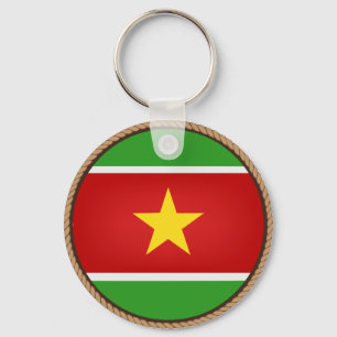 Llavero Sello de marca de Surinam de Guay