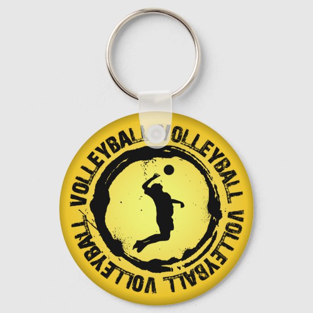 Llavero Sello de voleibol bonito (macho) (Anverso)