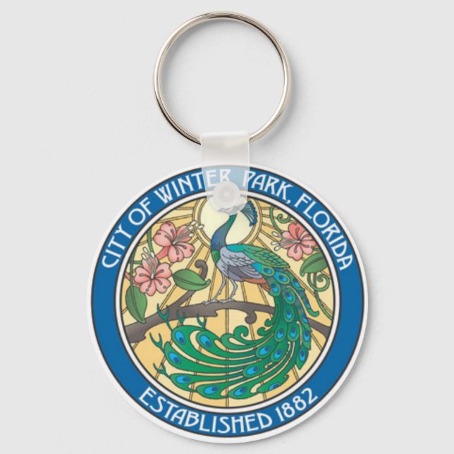 Llavero Sello de Winter Park, Florida Keychain (Anverso)