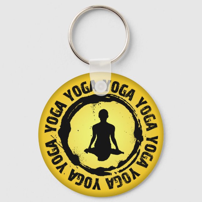 Llavero Sello de yoga bonito (Anverso)