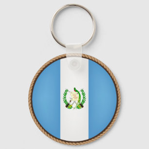 Llavero Sello fresco de la bandera de Guatemala