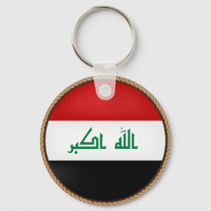 Llavero Sello fresco de la bandera de Iraq
