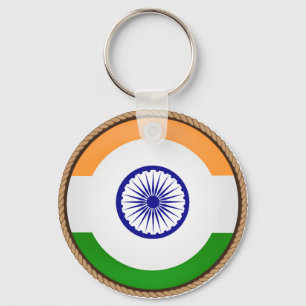 Llavero Sello fresco de la bandera de la India