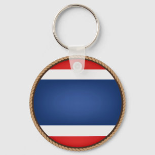 Llavero Sello fresco de la bandera de Tailandia