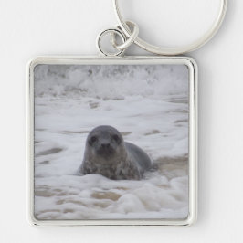 Llavero Sello - Imagen animal Premium Square Keychain