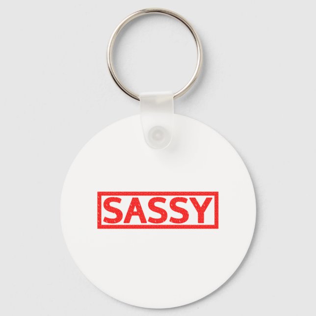 Llavero Sello Sassy (Anverso)