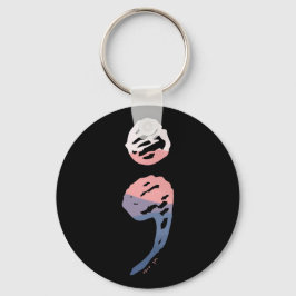Llavero Semicolón - Asuntos de salud mental