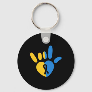 Llavero Señal de amor en ASL Conciencia del síndrome de Do