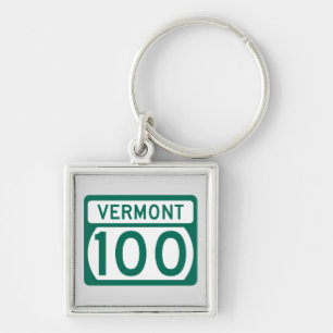 Llavero Señal de la ruta Vermont 100