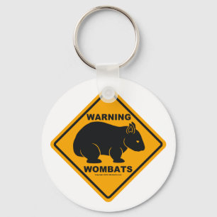 Llavero Señal de peligro de Wombat