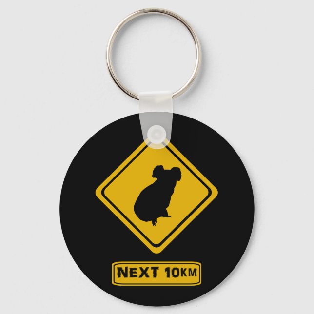 Llavero señal de ruta de koala (Anverso)