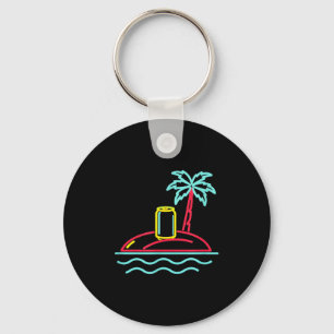 Llavero señal retro estilo cerveza vintage de los 80 miami