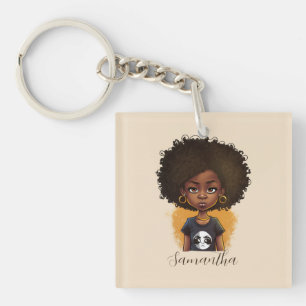 Llavero Sencilla mujer africana