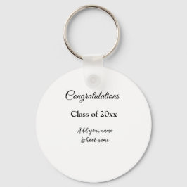 Llavero Sencillas felicitaciones por graduación mínima aña