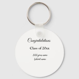Llavero Sencillas felicitaciones por graduación mínima aña