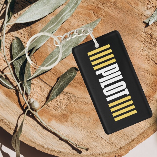 Llavero Sencillas tipografías piloto, bandas y foto de avi (Subido por el creador)