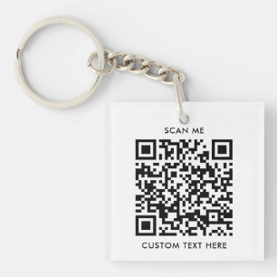 Llavero Sencillo código QR Minimalista