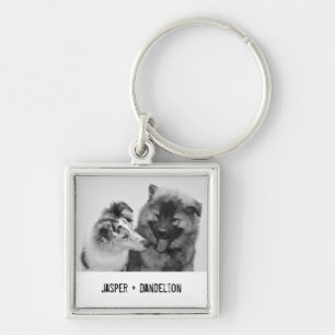 Llavero Sencillo, moderno Mascota Personalizado o foto de