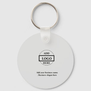 Llavero Sencillo y elegante logo personalizado aquí compañ