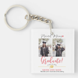 Llavero Sencillo y elegante tapón de oro de graduación gra