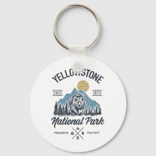 Llavero Senderismo en el Parque Nacional Yellowstone Vinta