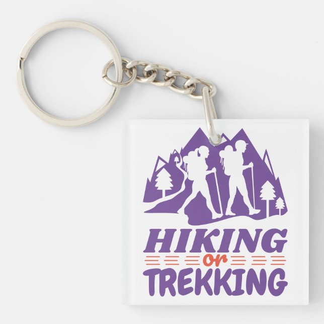 Llavero Senderismo o senderismo (Frente)