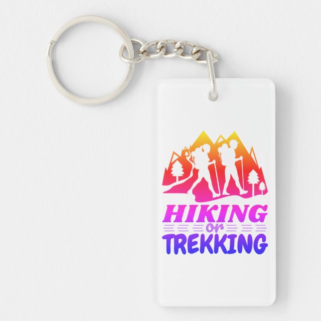 Llavero Senderismo o senderismo (Frente)