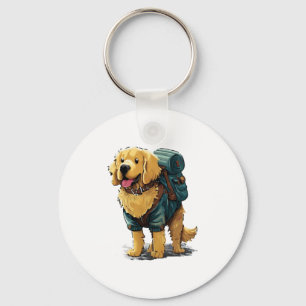 Llavero Senderismo y acampada de Golden Retriever