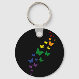Llavero Sendero de la Mariposa del Arcoíris LGBTQ